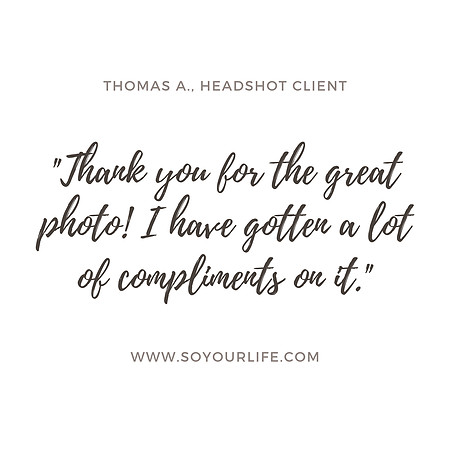 Headshot Testimonial